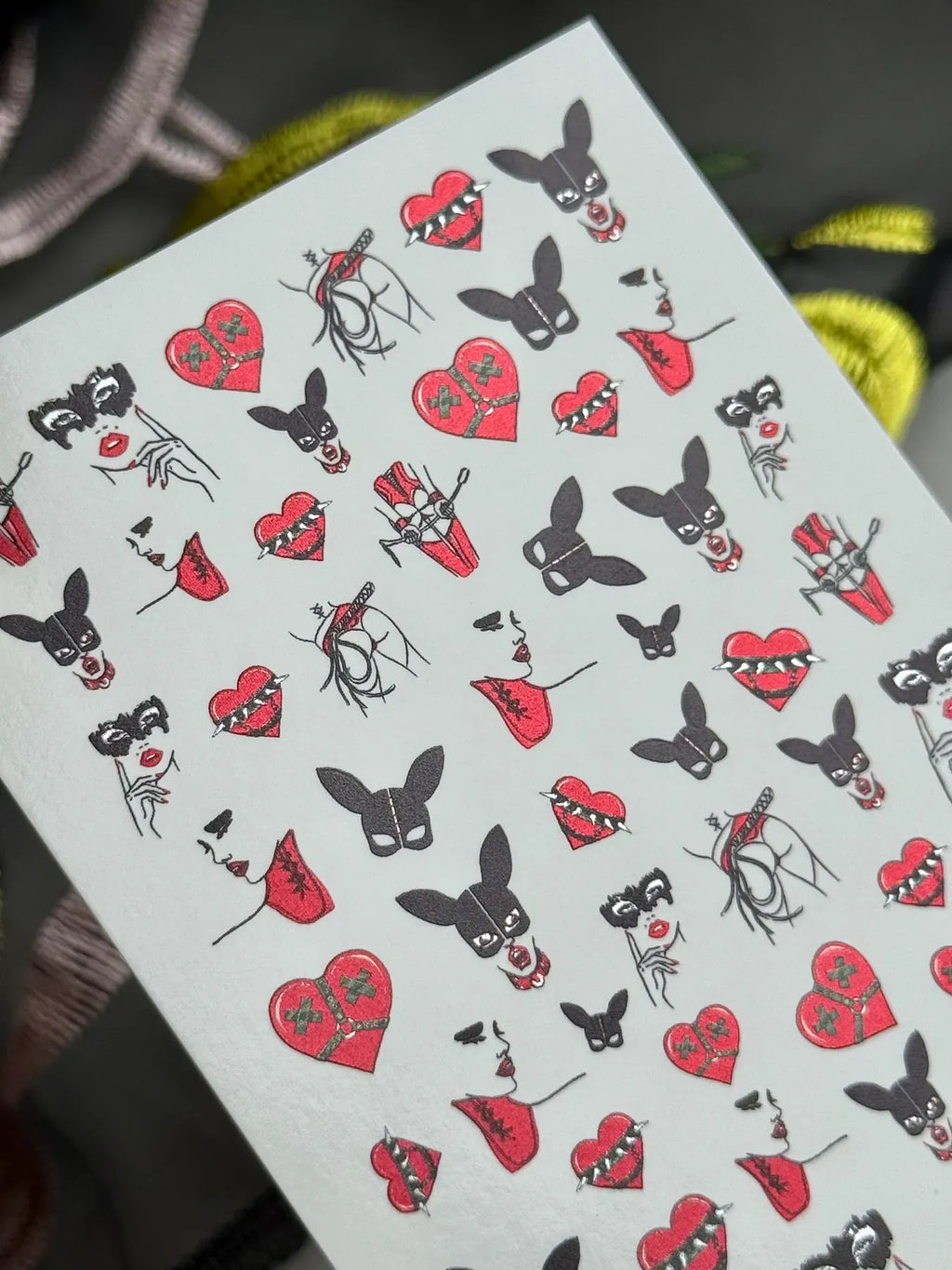 Nail slider decals on any background MC_054