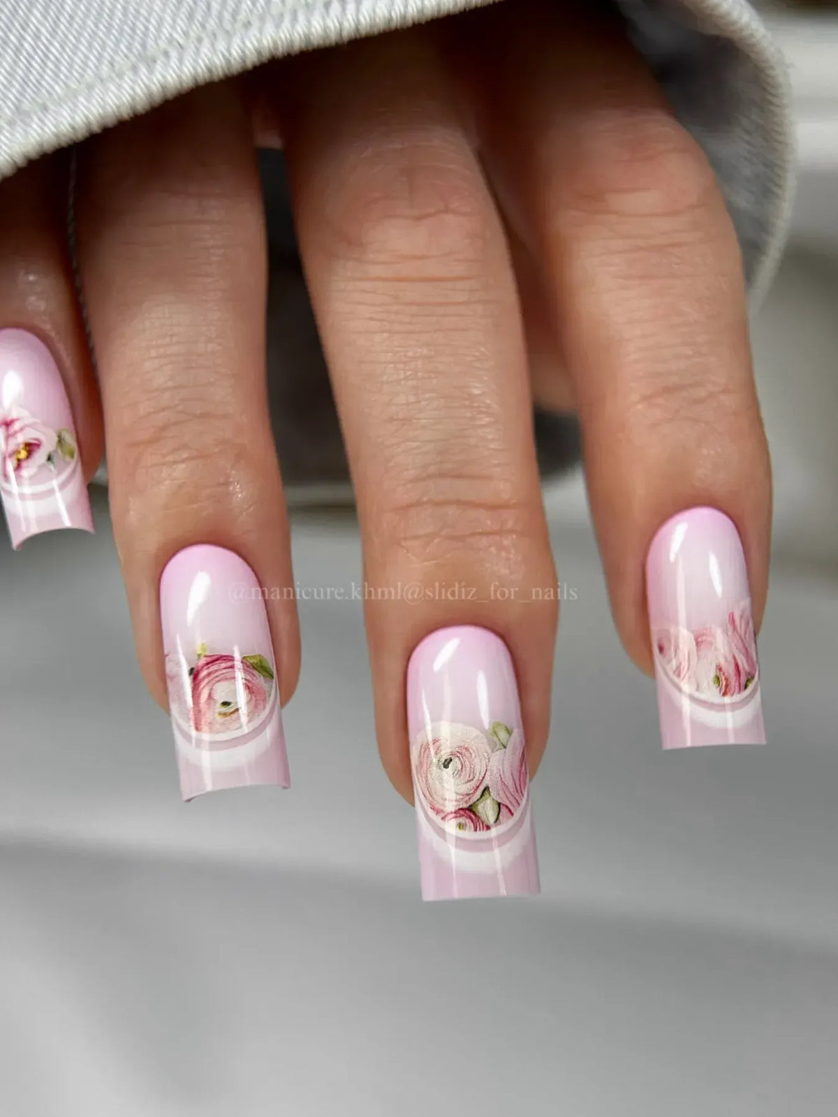 Nail slider decals on any background 392