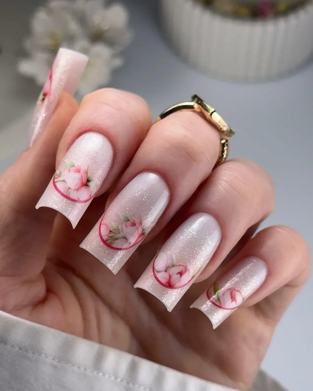 Nail slider decals on any background 387