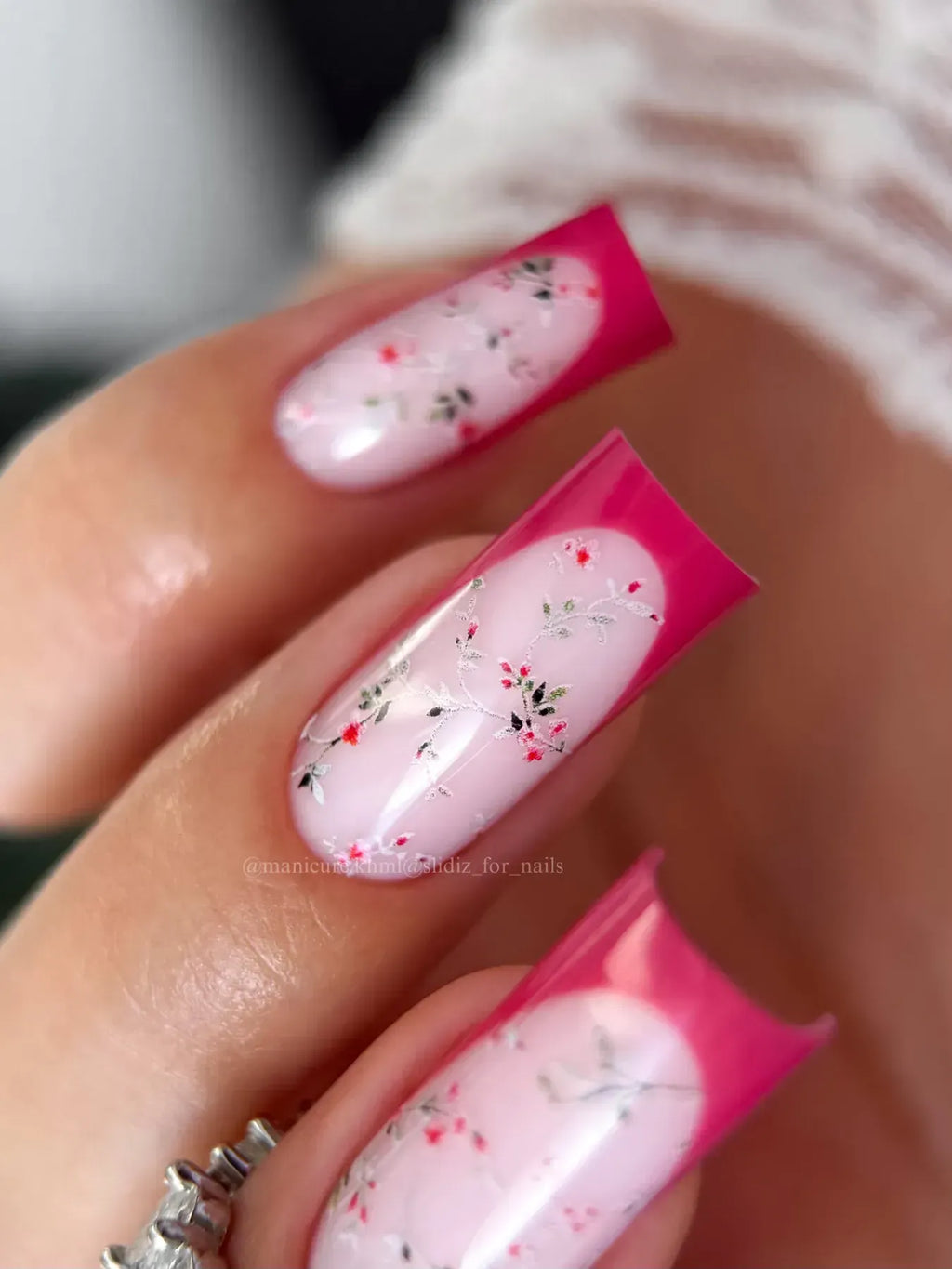 Nail slider decals on any background 414