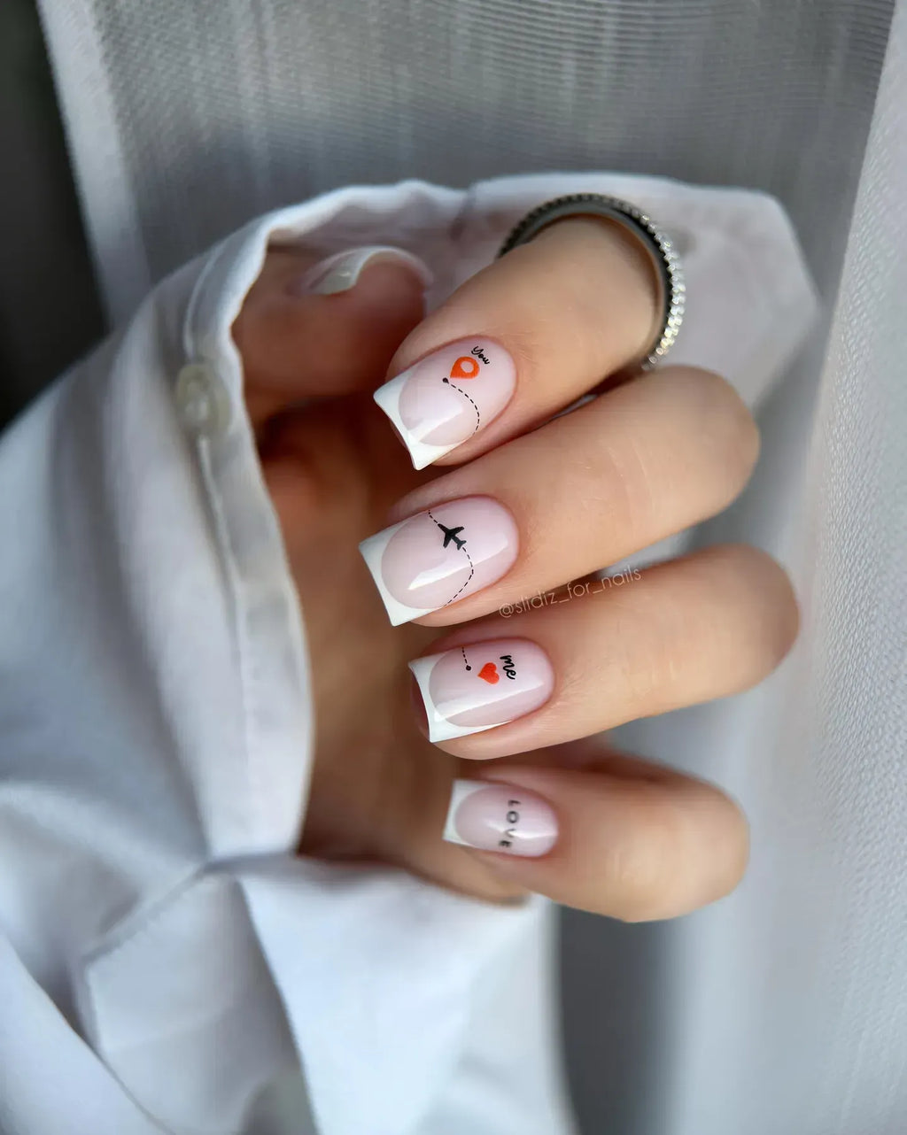 Nail slider decals on any background 368
