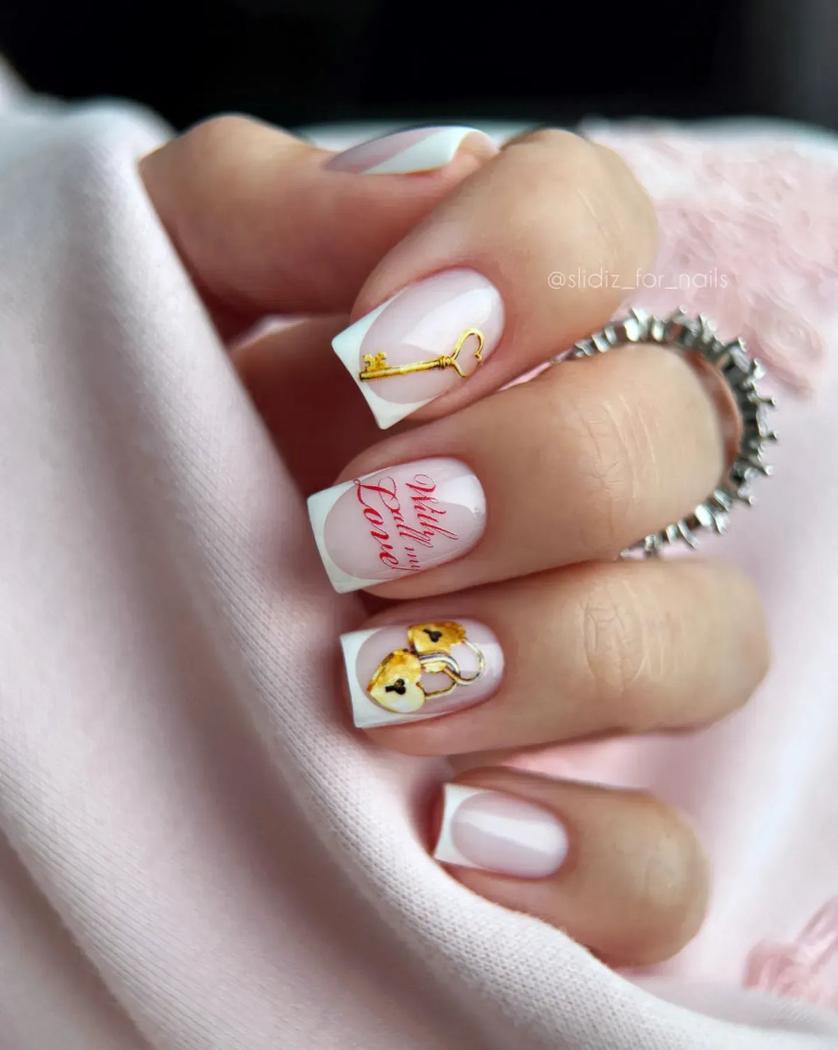 Nail slider decals on any background 370