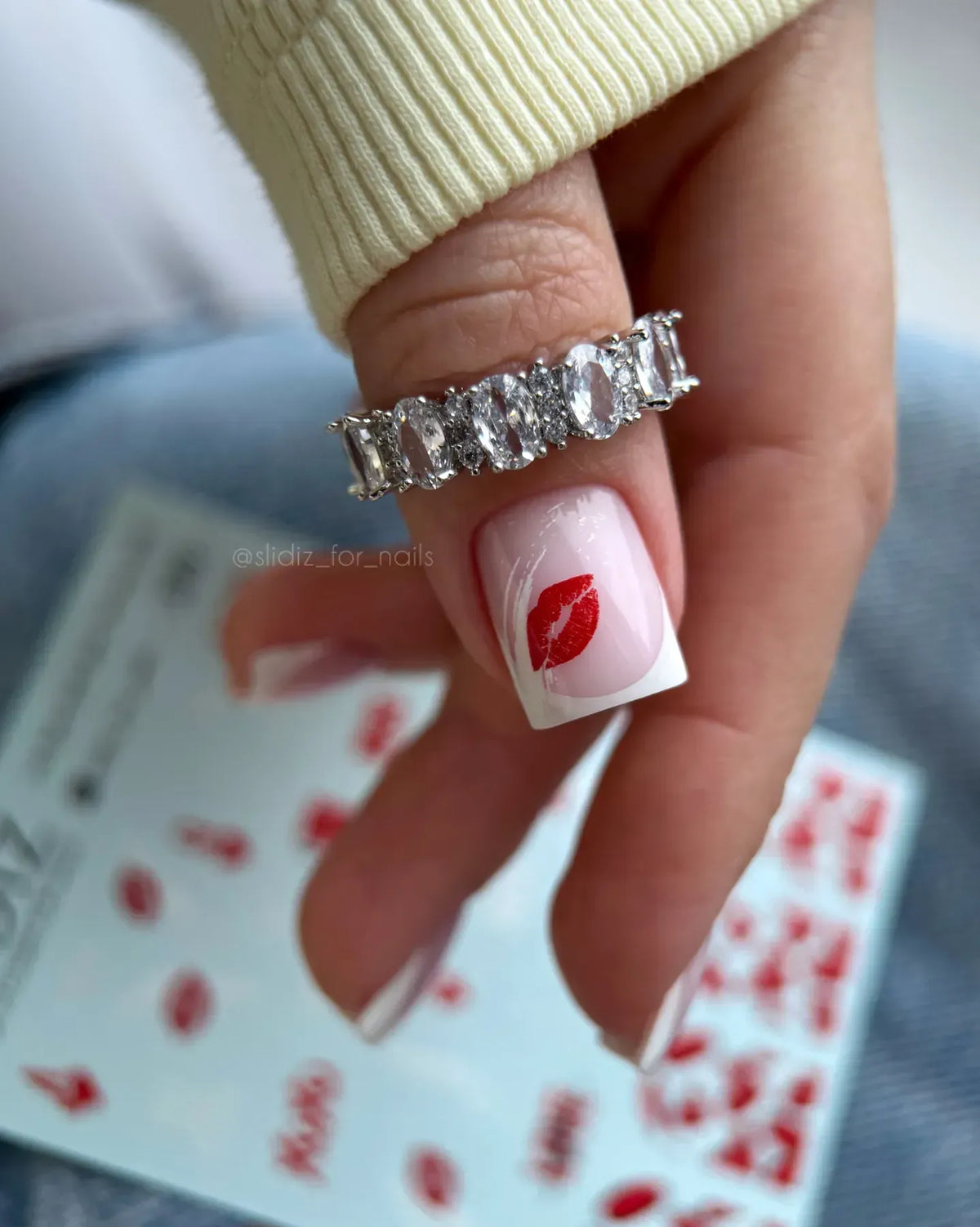 Nail slider decals on any background 376