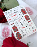 Nail slider decals on any background 378