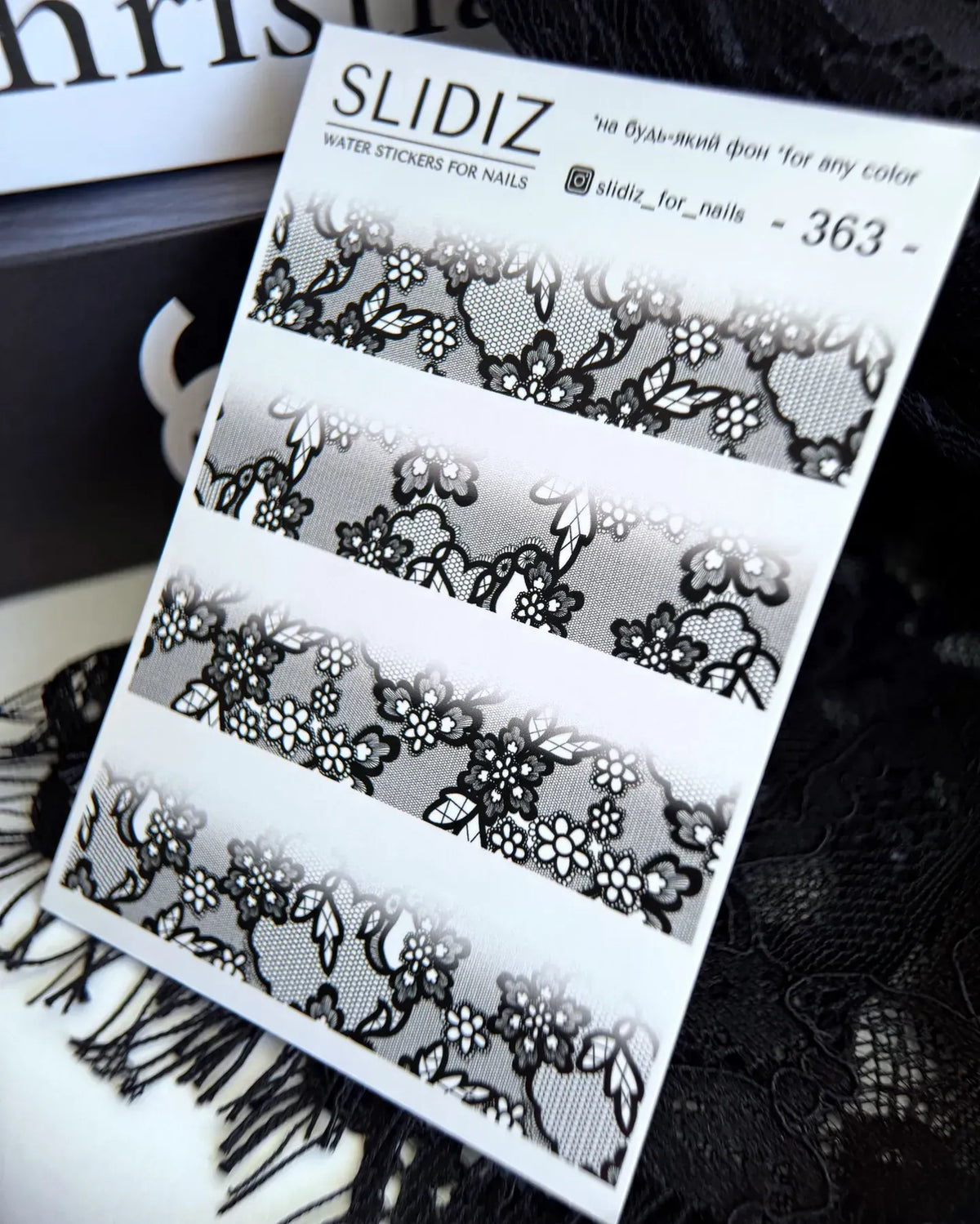 Nail slider decals on any background 363