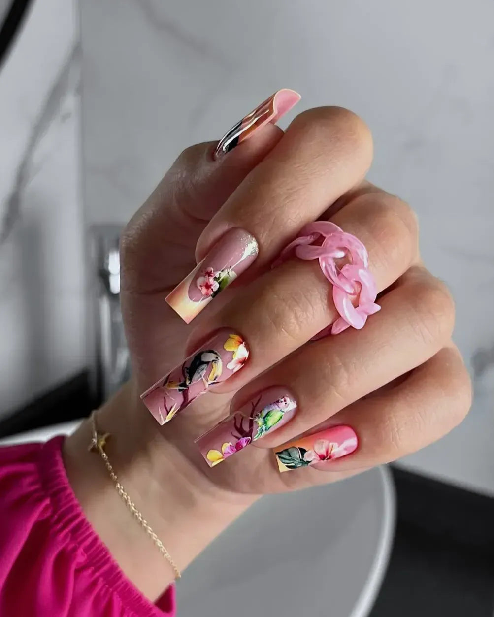 Nail slider decals on any background 150