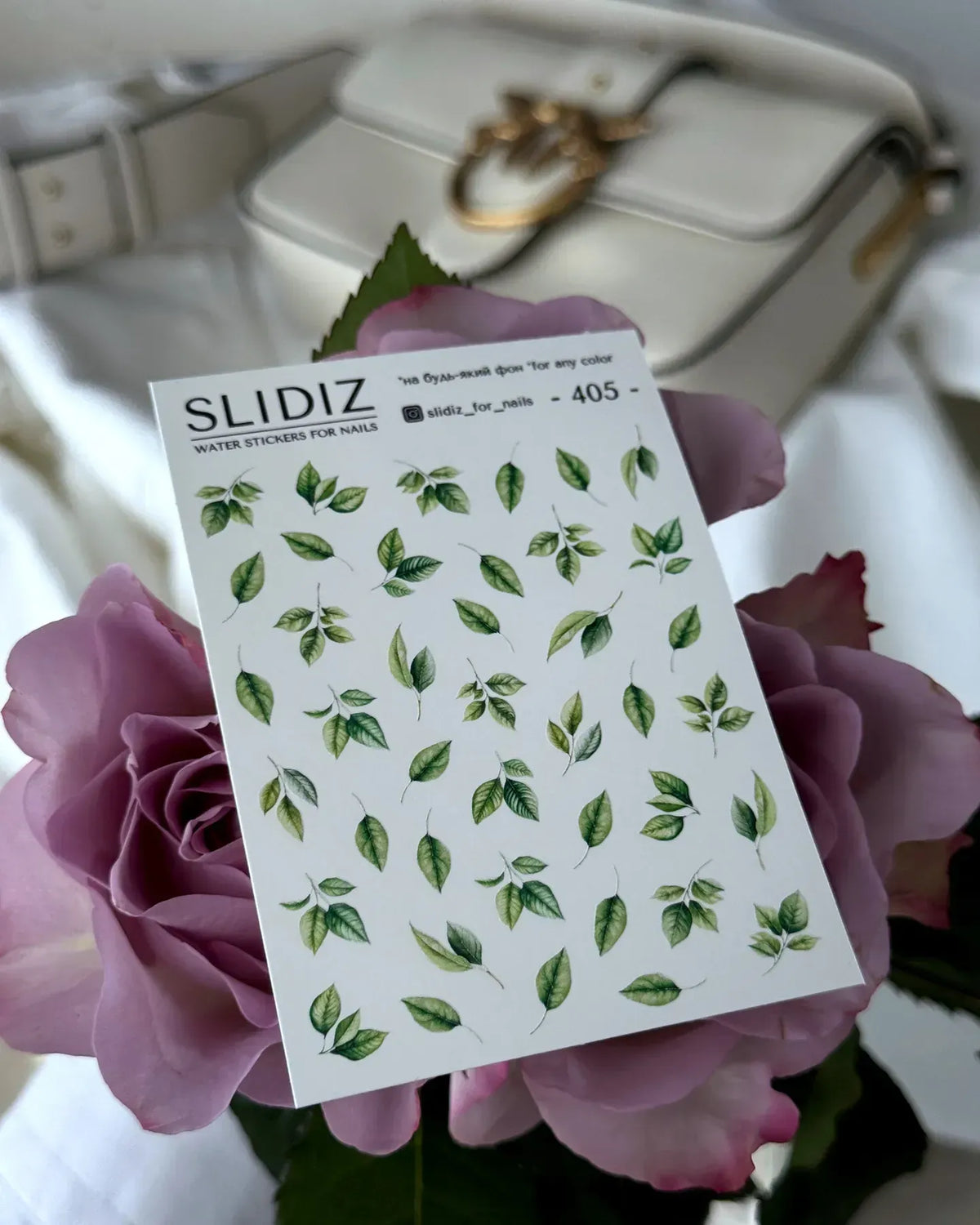 Nail slider decals on any background 405