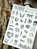 Nail slider decals on any background 427