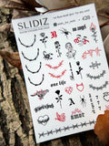 Nail slider decals on any background 428