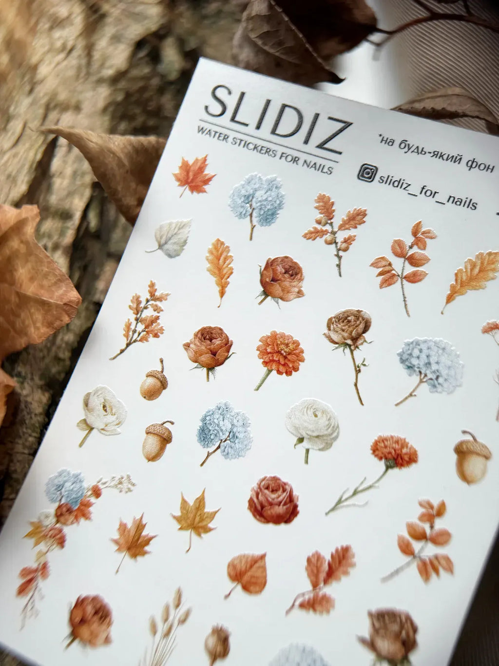 Nail slider decals on any background 425