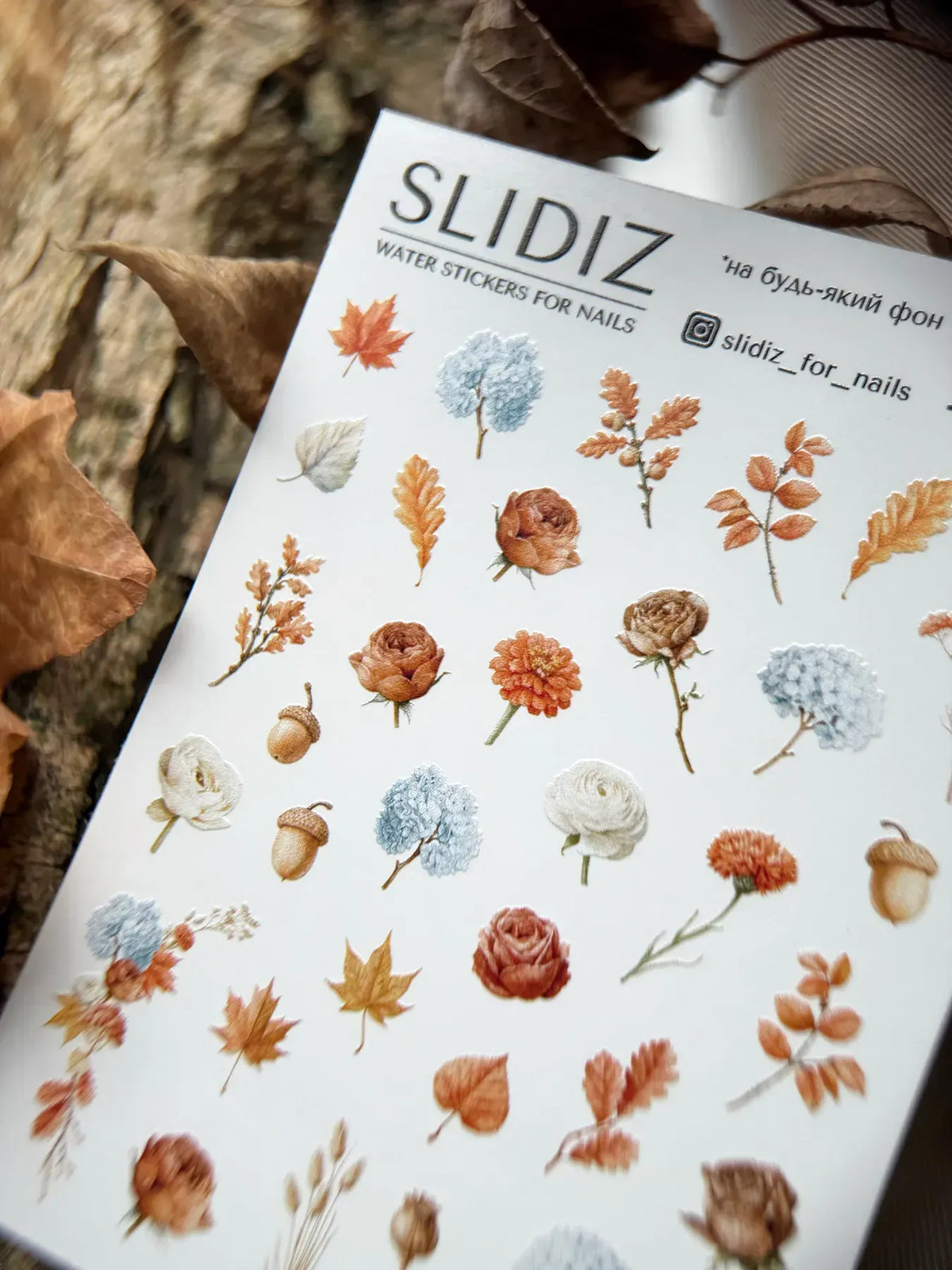 Nail slider decals on any background 425
