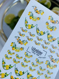 Nail slider decals with no excess film NCg_099