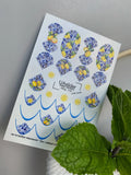 Nail slider decals with no excess film NCg_112