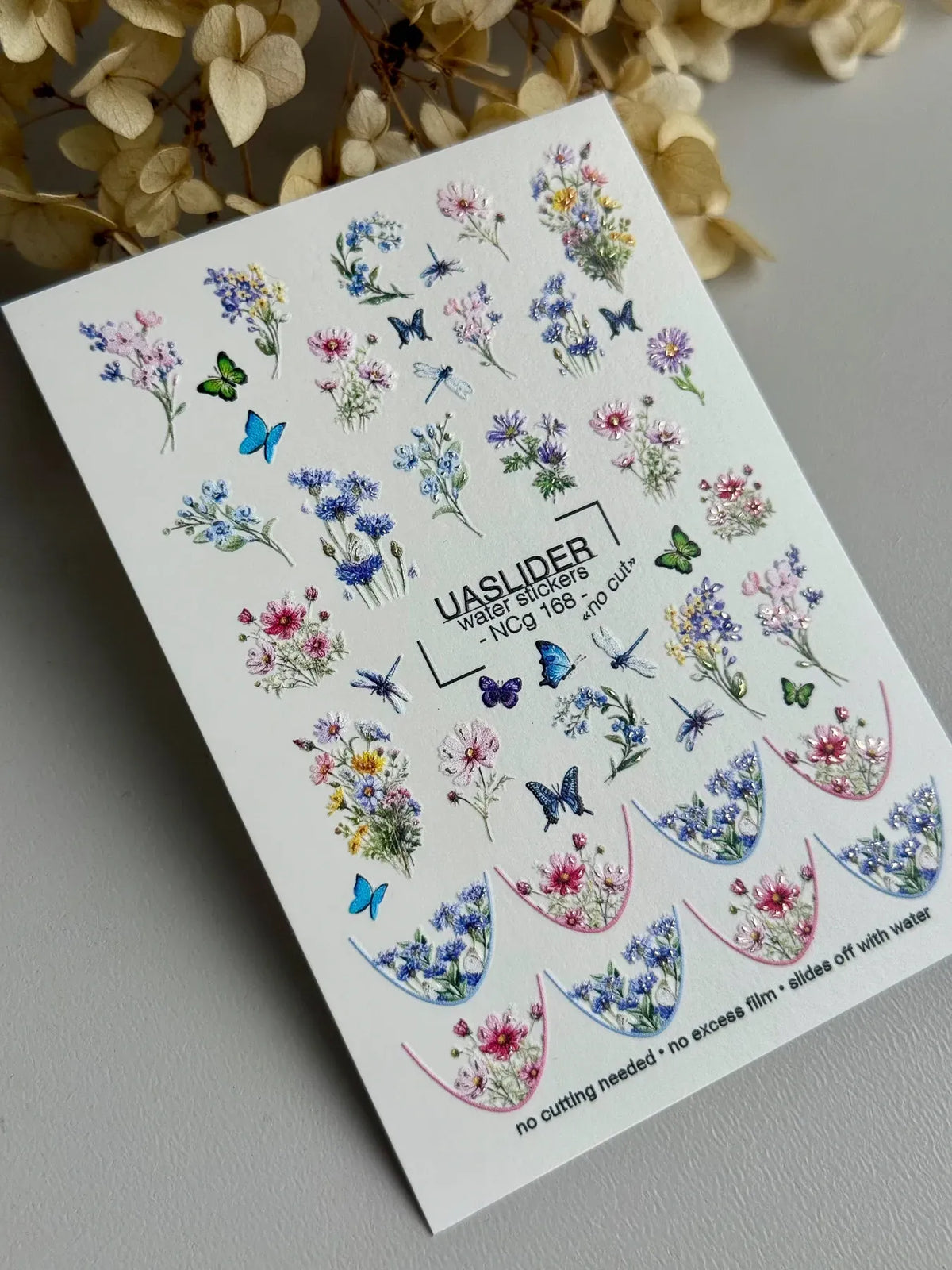 Nail slider decals on any background NC_168