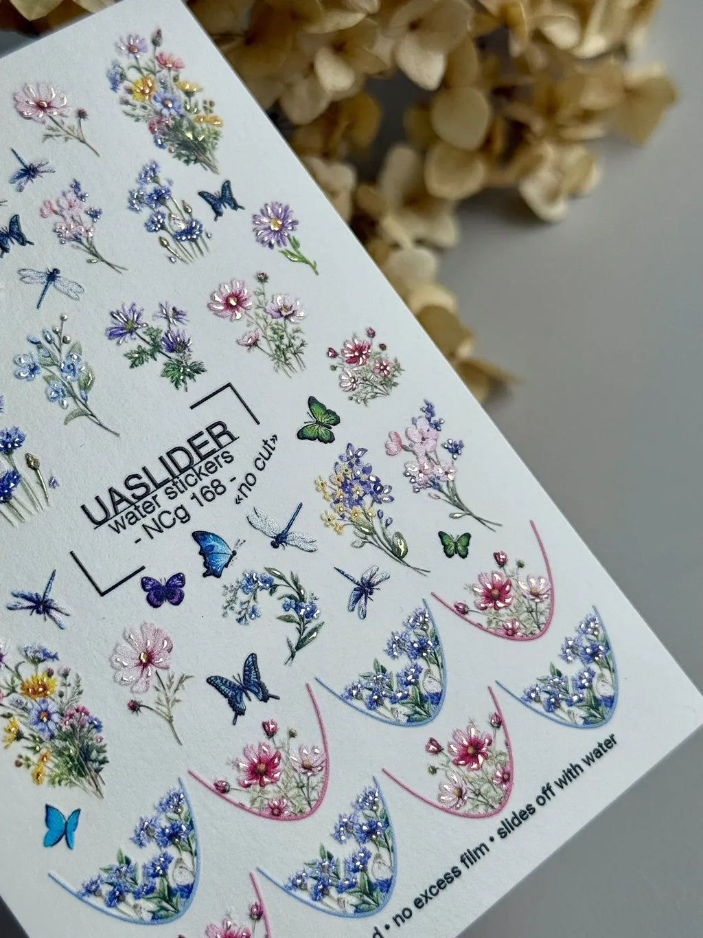 Nail slider decals on any background NC_168