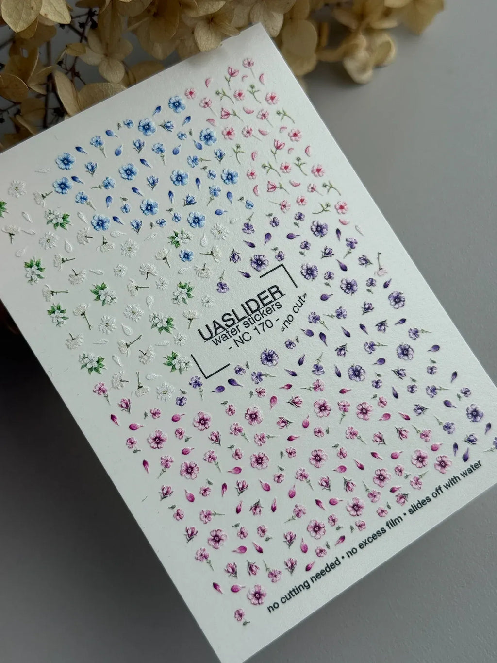 Nail slider decals on any background NC_170