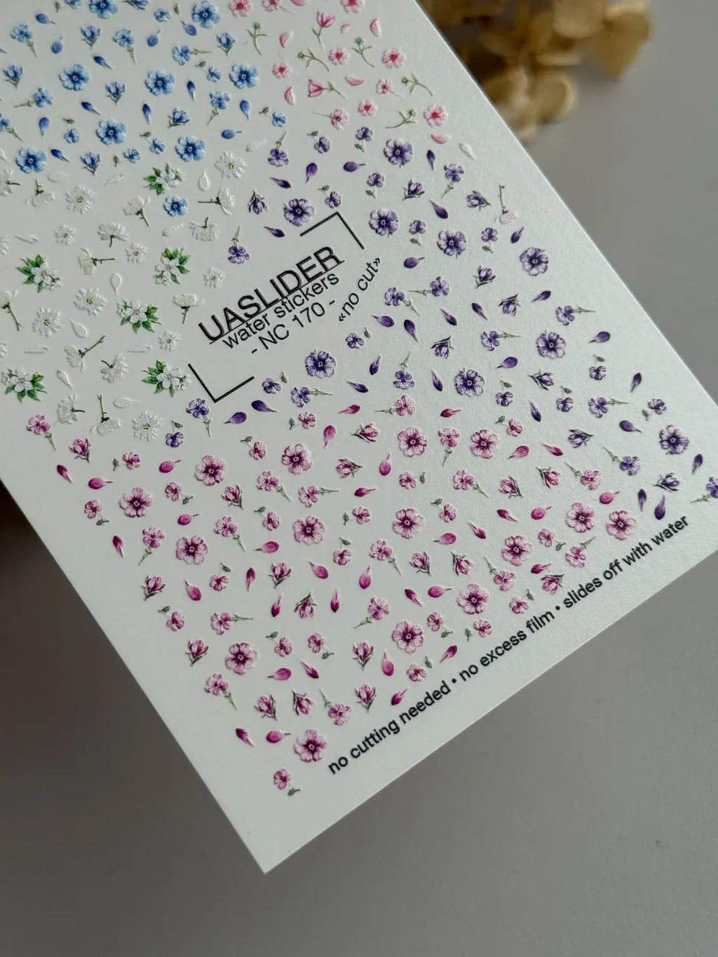 Nail slider decals on any background NC_170