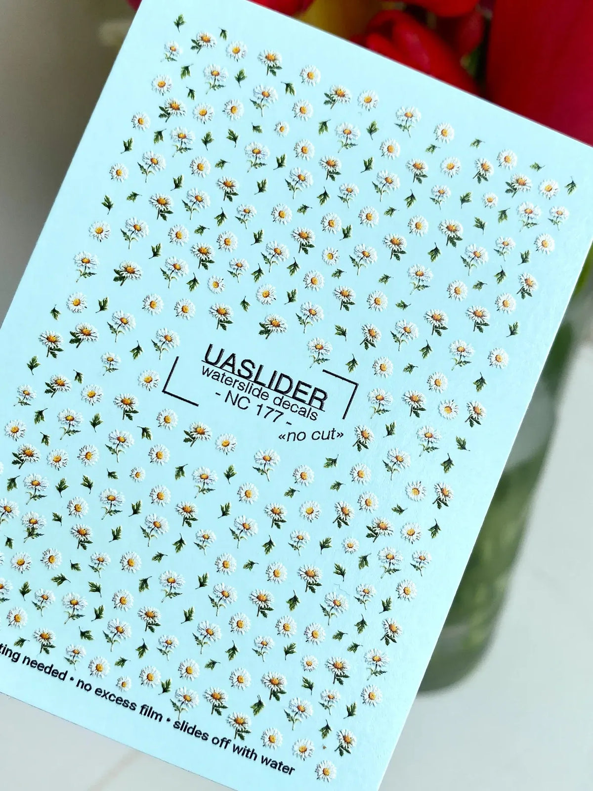 Nail slider decals with no excess film NC_177