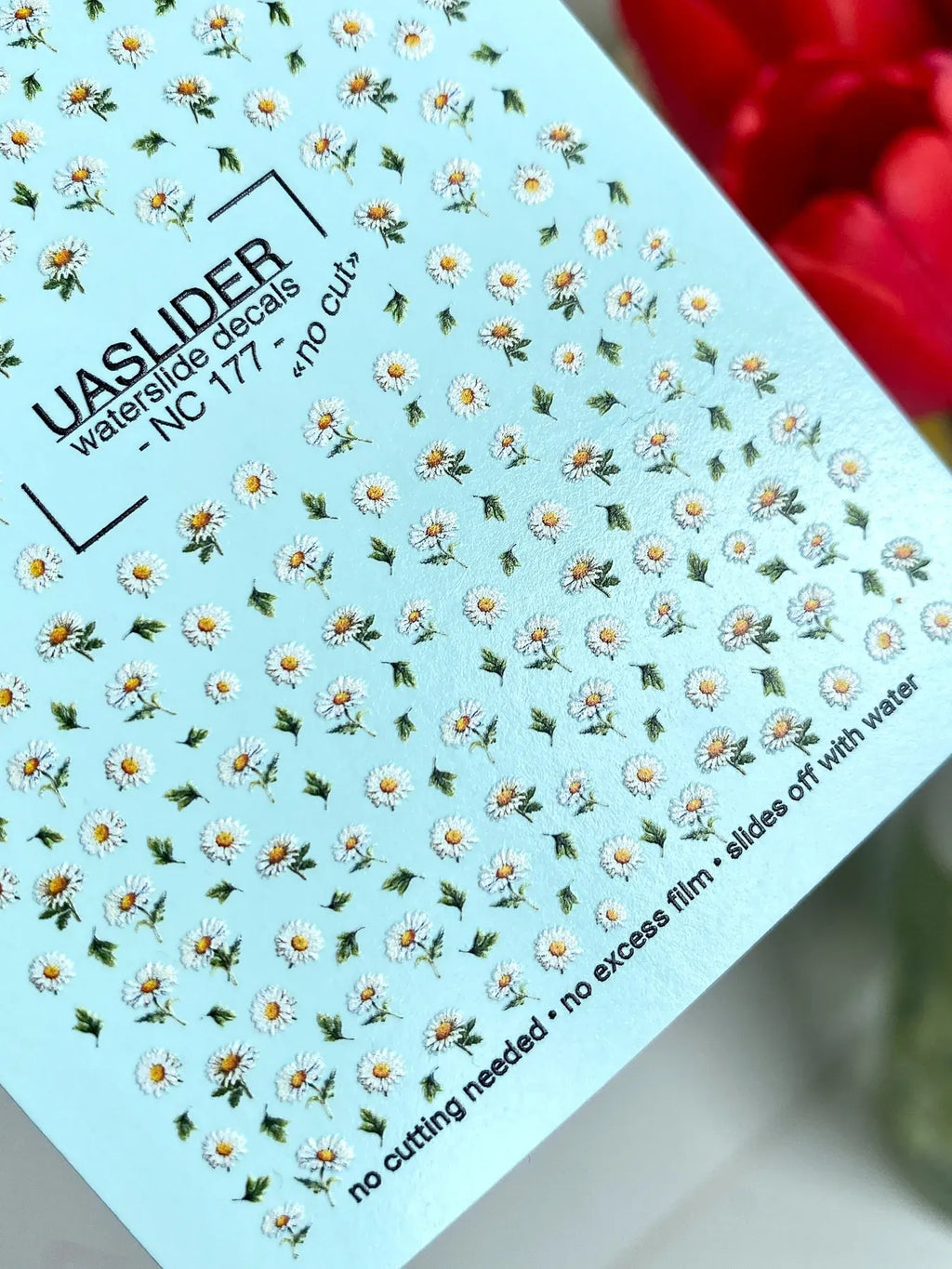Nail slider decals with no excess film NC_177