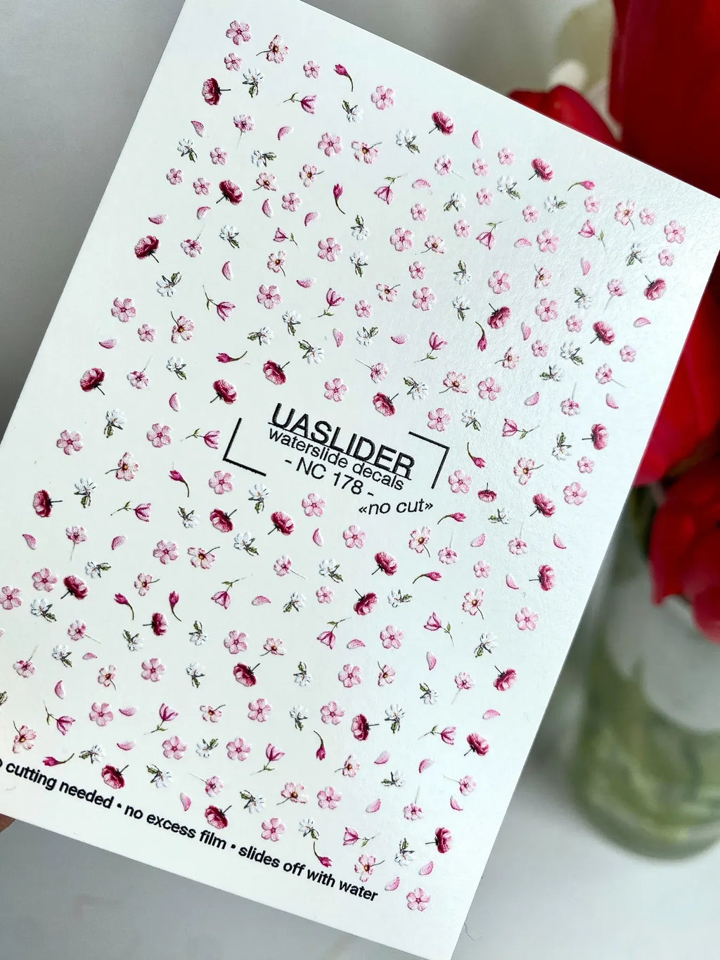 Nail slider decals with no excess film NC_178