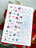 Nail slider decals with no excess film NC179