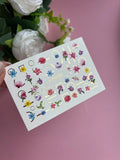 Foil Nail slider decals on any background CF_173