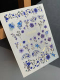 Foil Nail slider decals on any background CF_200