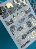 Foil Nail slider decals on any background CF_350