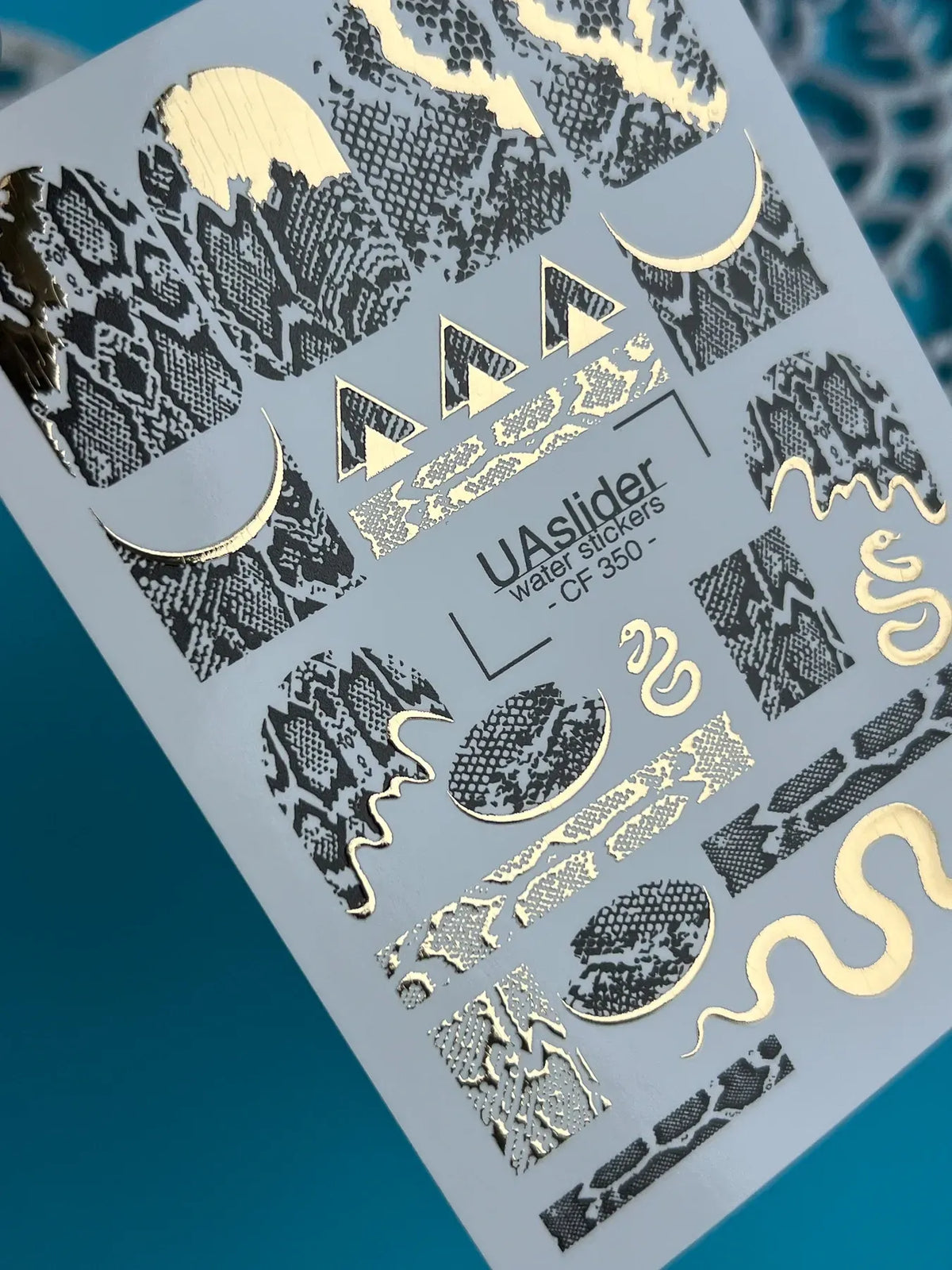Foil Nail slider decals on any background CF_350