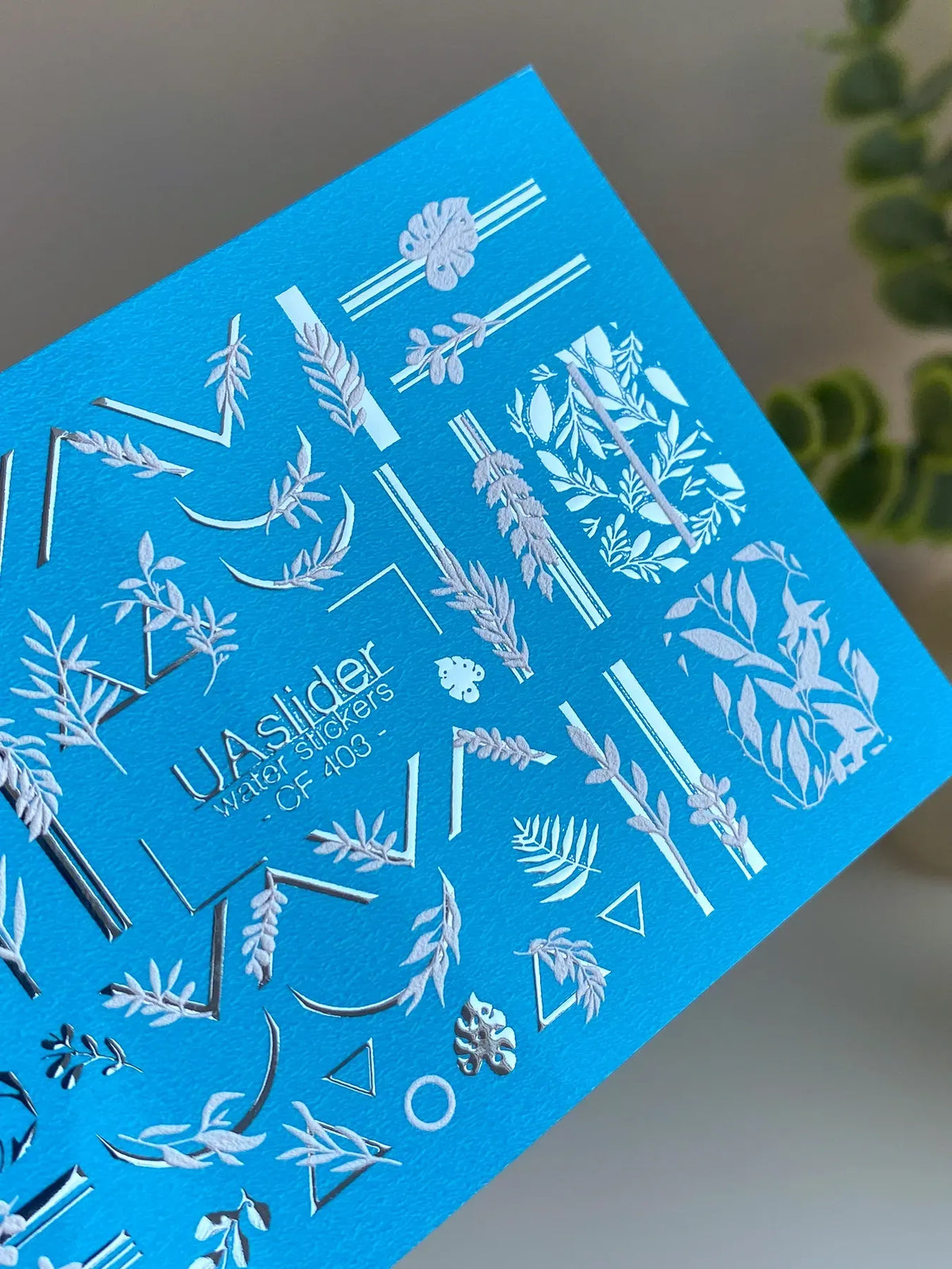 Foil Nail slider decals on any background CF_403